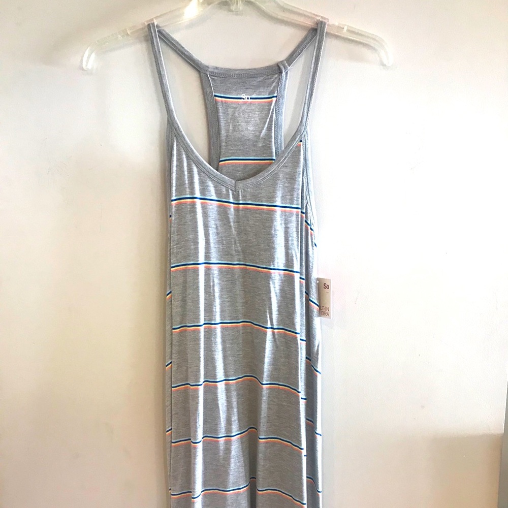 Racer back knit dress